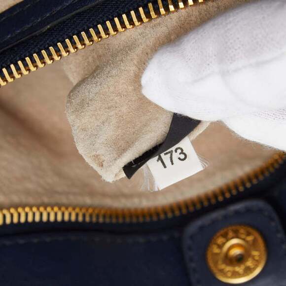 PRADA Blue Leather Shoulder Bag - Picture 13 of 14